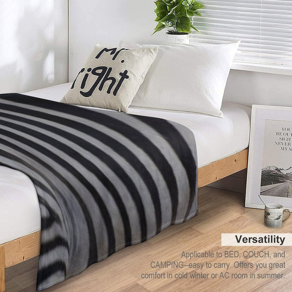 Zebra Stripes Eco-conscious Throw Blanket