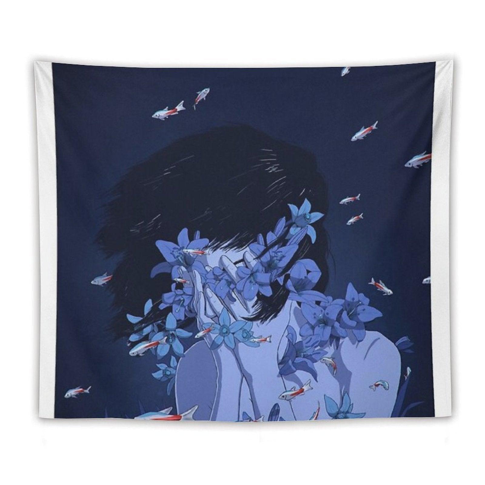 Perfect Blue Tapestry