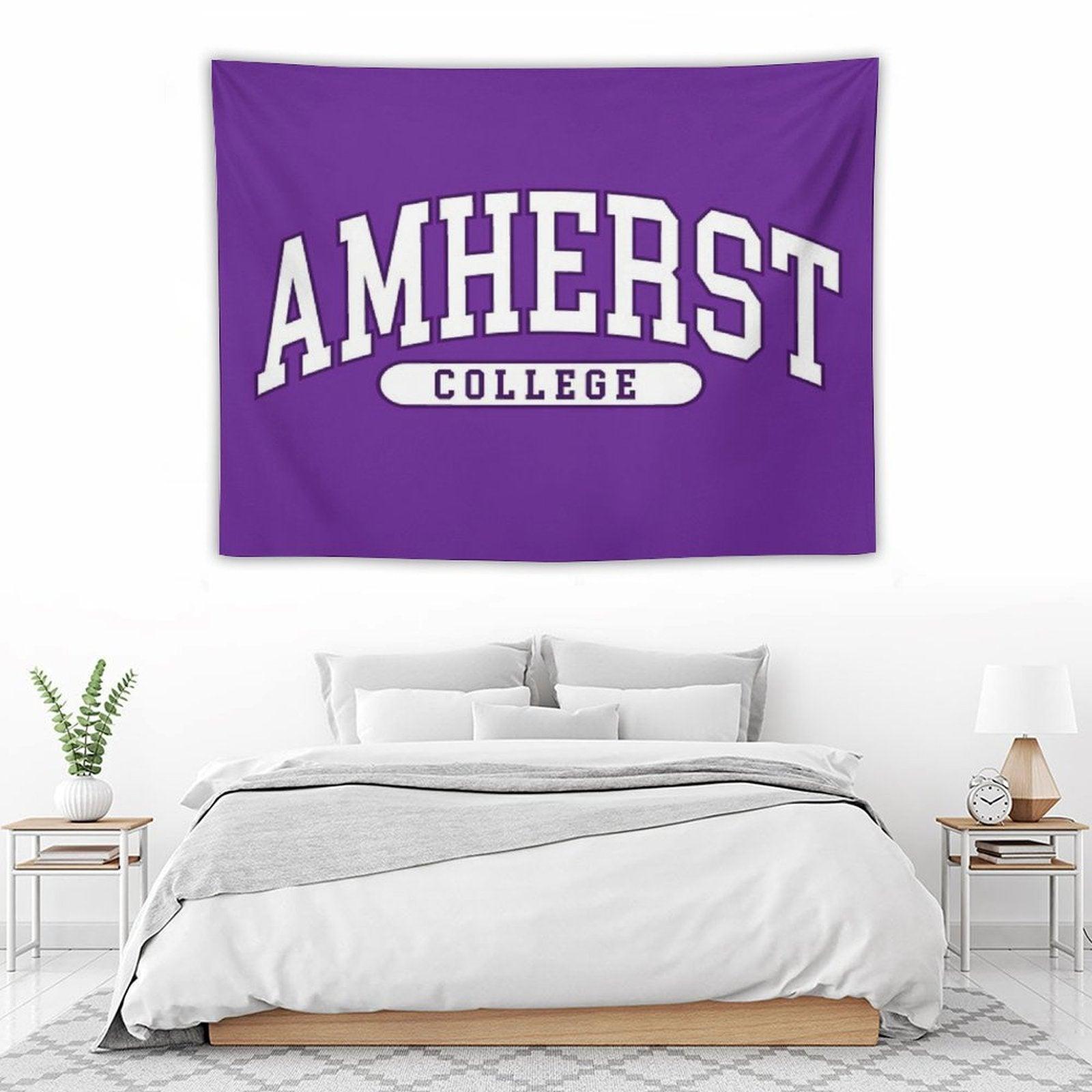 Amherst - College Font Curved Tapestry