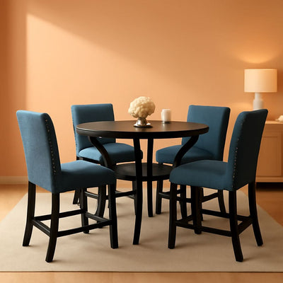 Espresso Wood Counter Height Dining Set