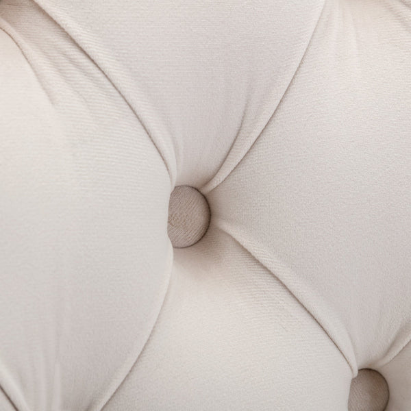 Nikki Collection Modern Tufted Solid Wood Velvet Upholstered Dining Chair with Gold Legs