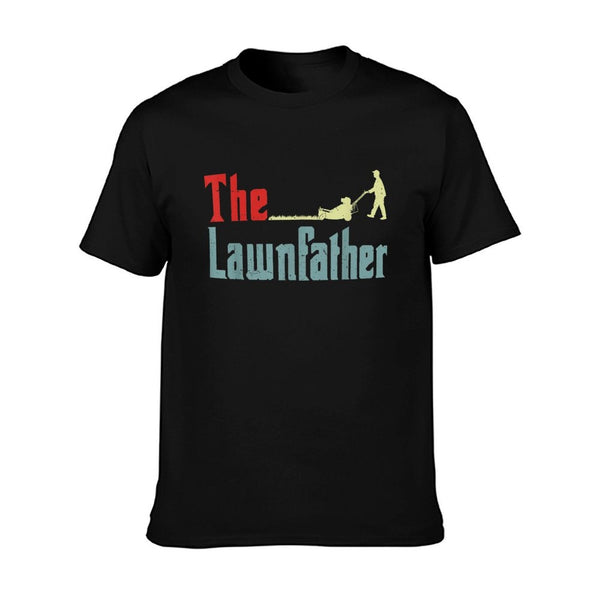 Lawnfather Lawn Mowing Men Father Day Funny Mower Garden Dad T-Shirt BionZax