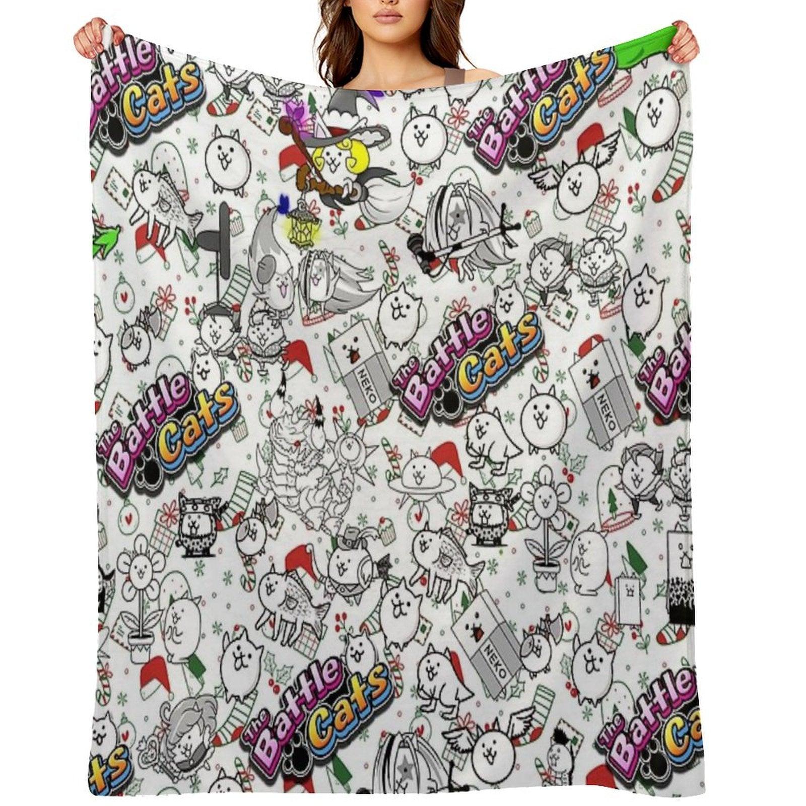 Battle Cats Throw Blanket