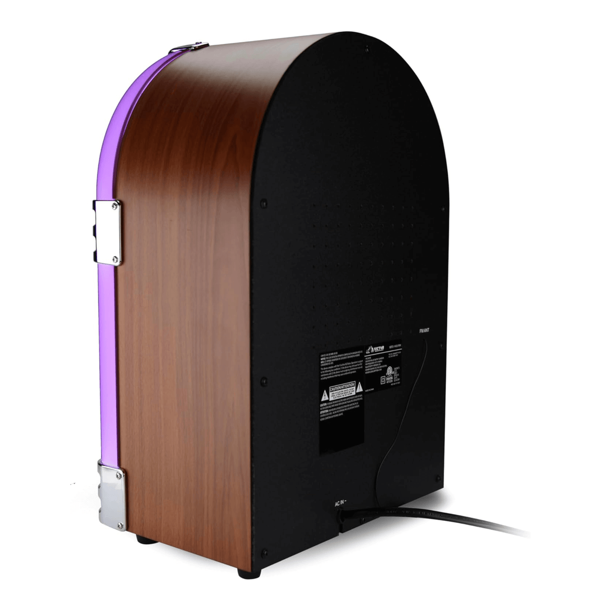 Victor Wilshire Bluetooth Jukebox with Multicolor LED Lighting and FM Radio