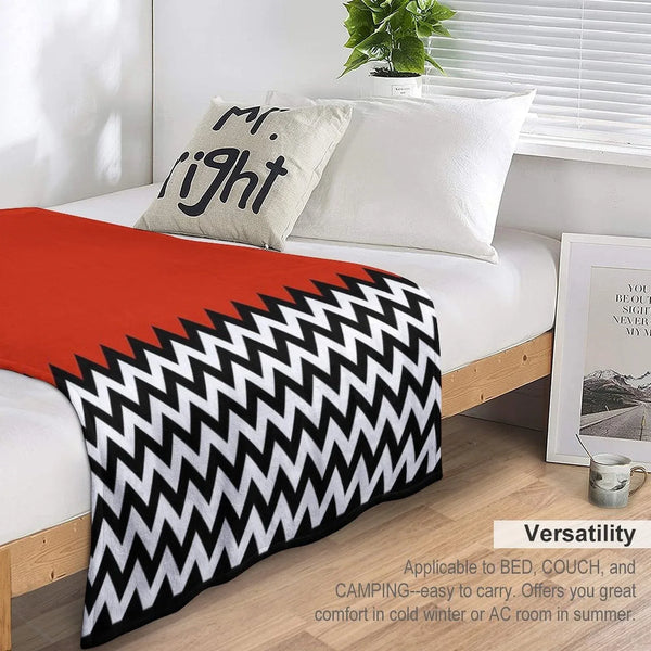 Black Lodge (Twin Peaks) Inspired Graphic Throw Blanket
