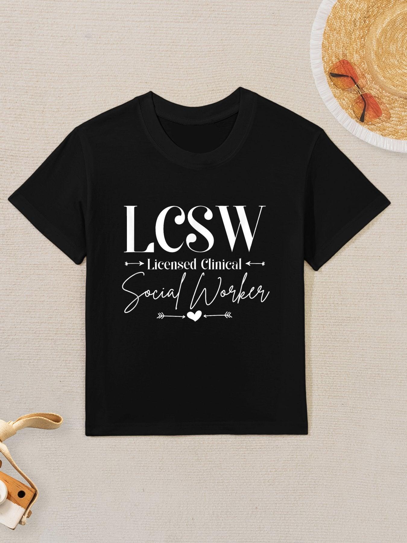 Cool LCSW Licensed Clinical Social Worker, Graduation Kids T-Shirt