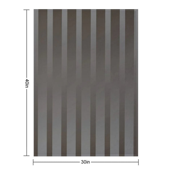 Gradient Taupe with Elegant Vertical Stripes Throw Blanket