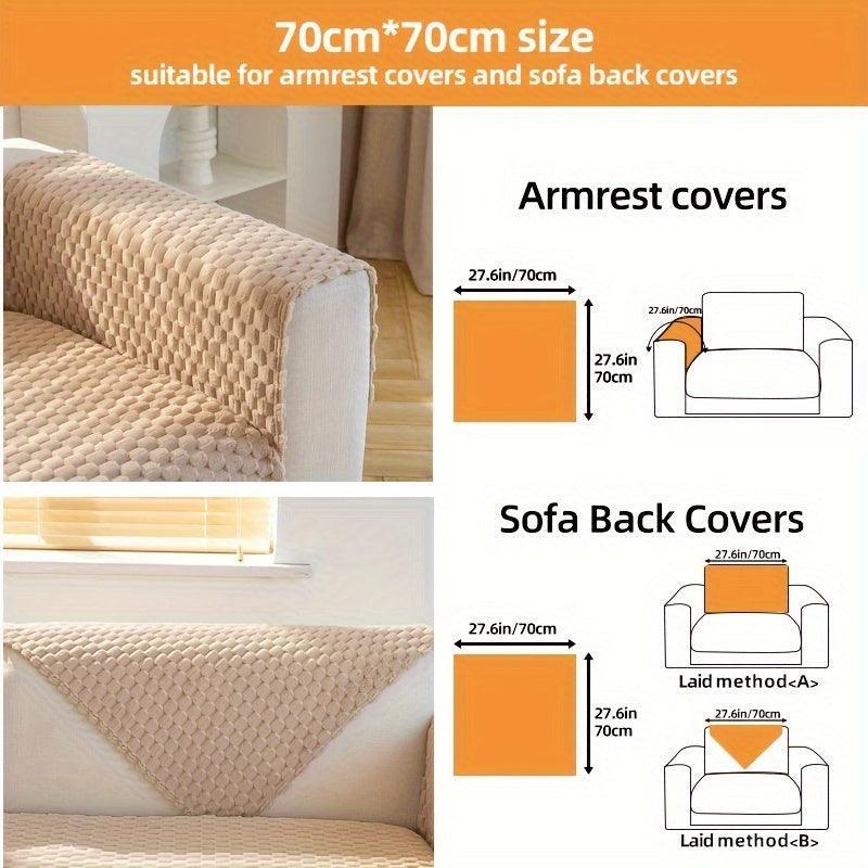 Plush Nordic Sofa Slipcover