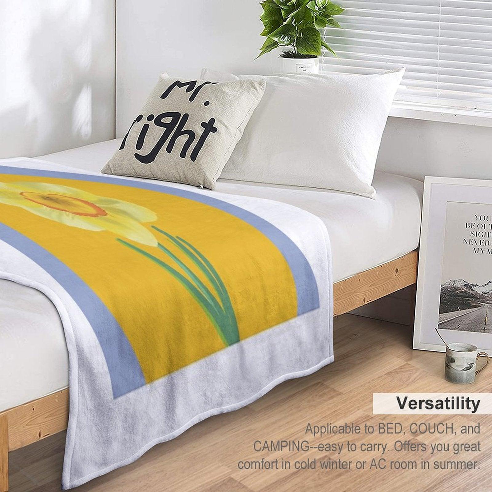 Daffodil Throw Blanket