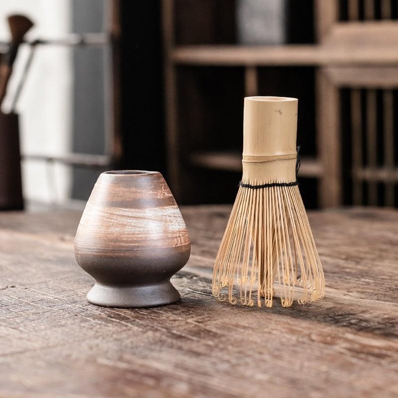Japanese Ceramic Matcha Tea Bowl Japanese Tea Set Whisk Bamboo Matcha Brush Tea Ceremony Zen