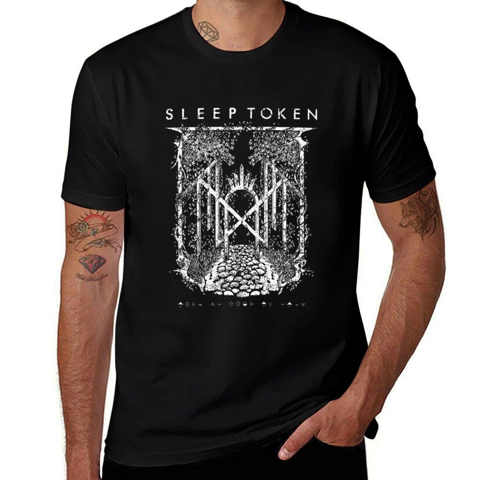 Raw Power Breaks Through The Roaring Silence - Original Sleep Token Music Merchandise  Ribbed Collar T-Shirt