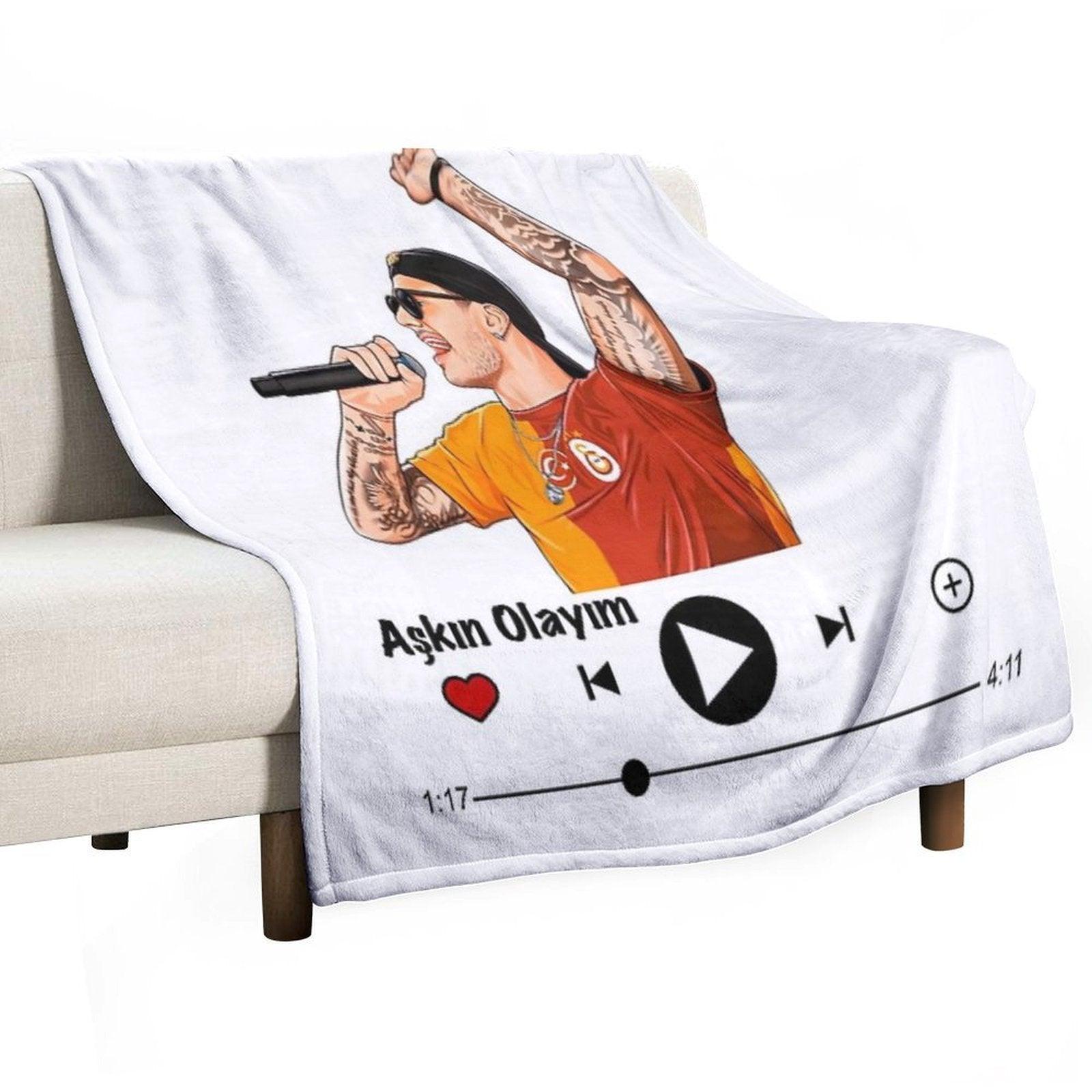 Mauro Icardi Aşkın Olayım Music Player Throw Blanket