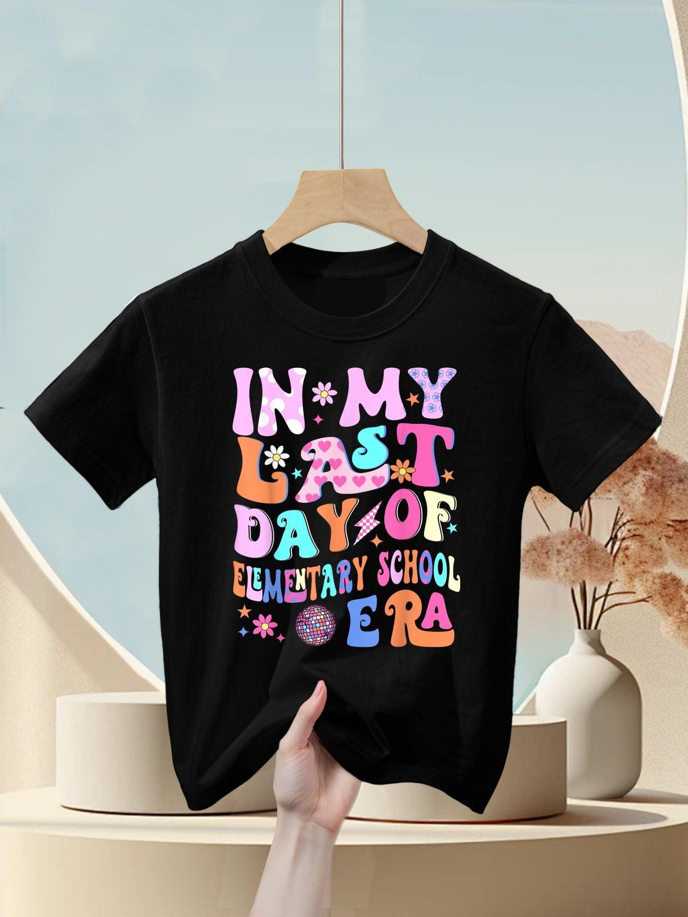 In My Last Day Of Elementary School Era Kids Graduation Gift Kids T-Shirt