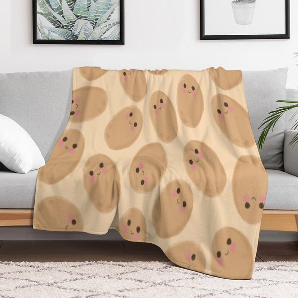 Potatoes V2 Velvety-soft Throw Blanket