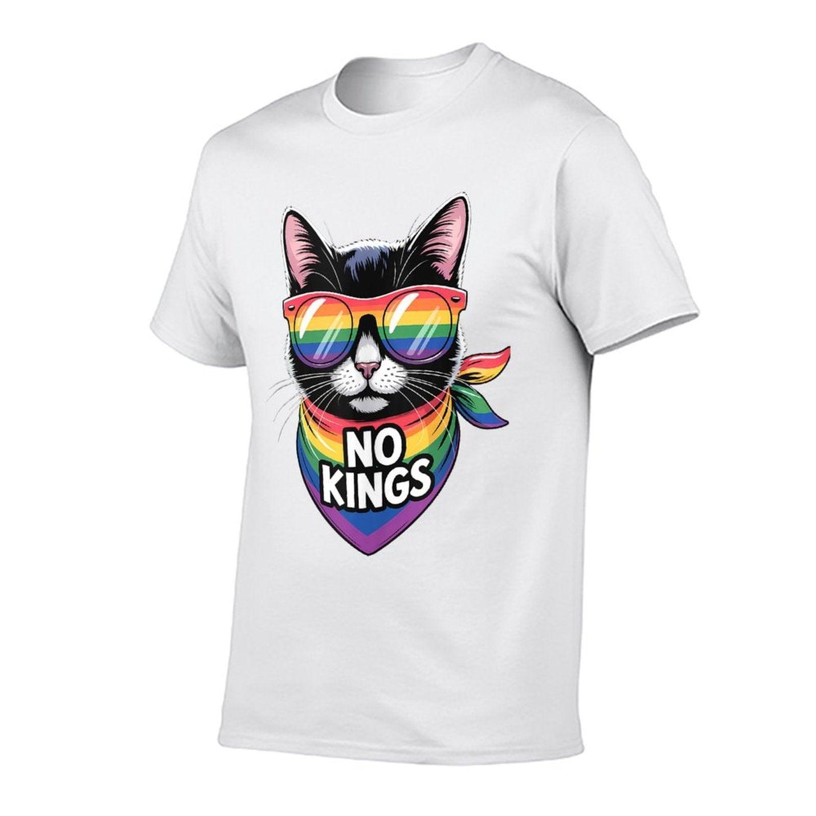 No Kings Pride Cat  Easy-care T-Shirt
