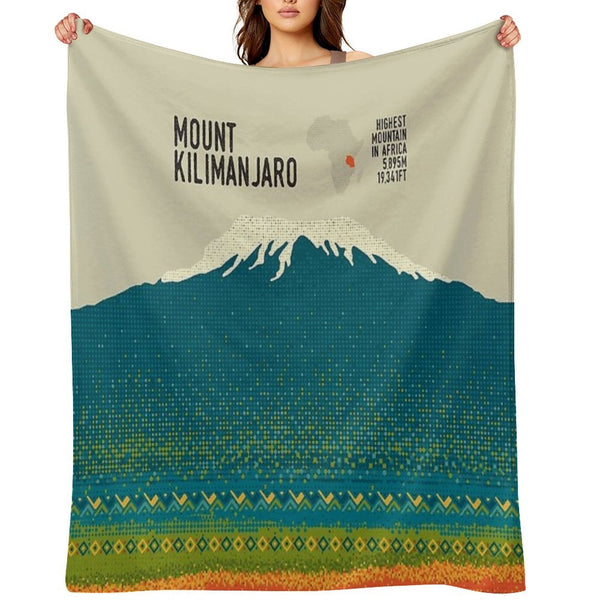 Mount Kilimanjaro Versatility Throw Blanket