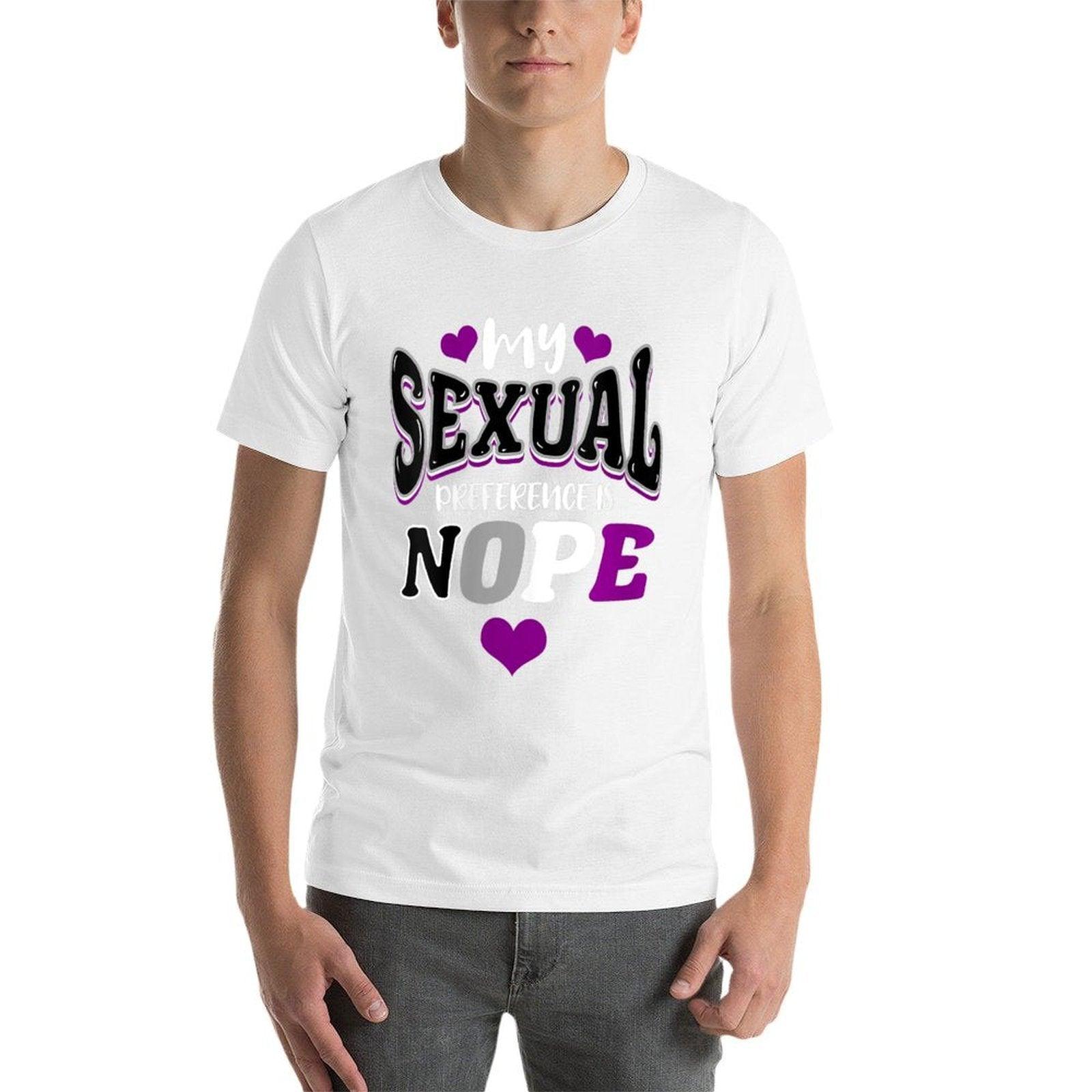 My Sexual Preference Is Nope Asexual Pride  Eco-friendly Material T-Shirt