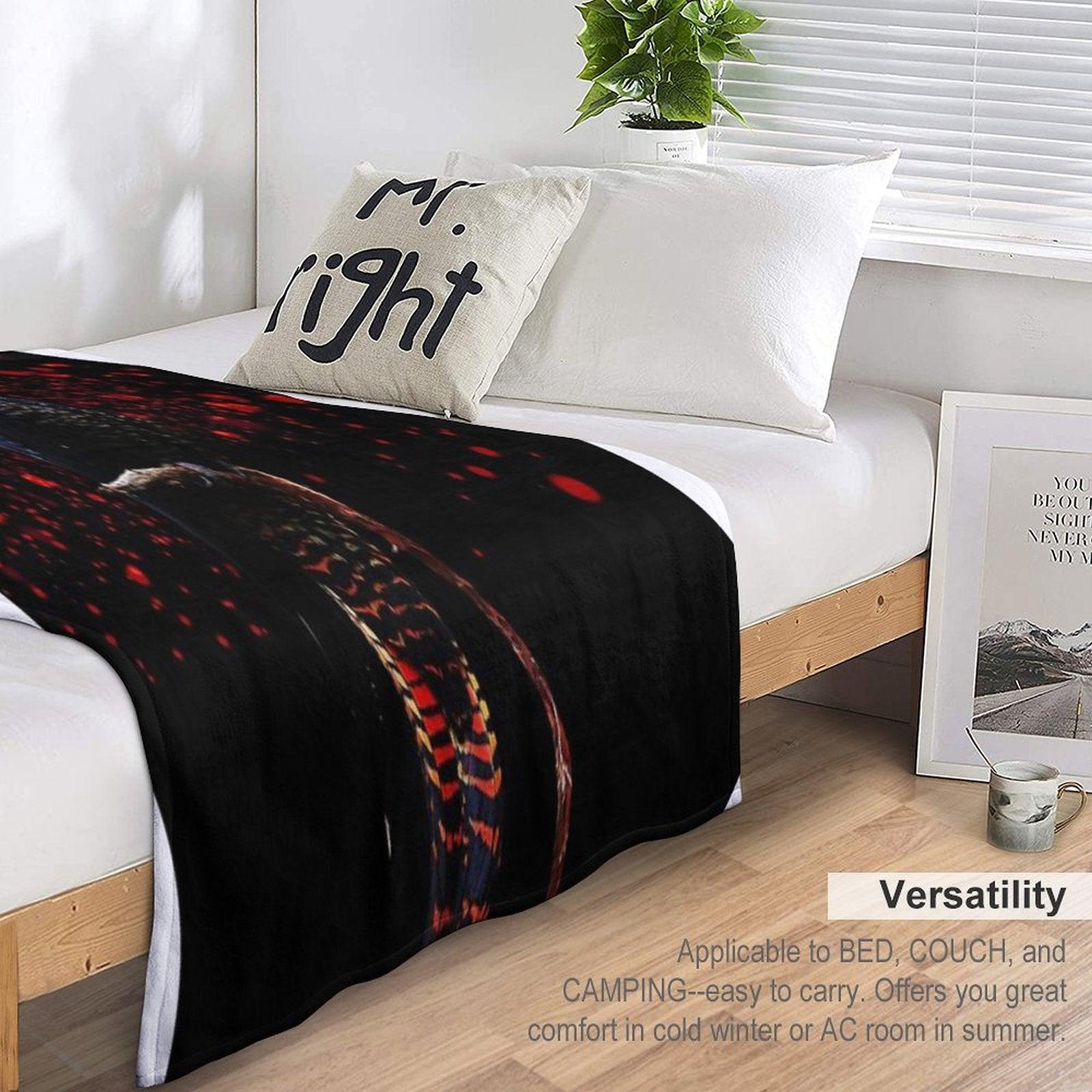 Red Tailed Black Cockatoo Throw Blanket