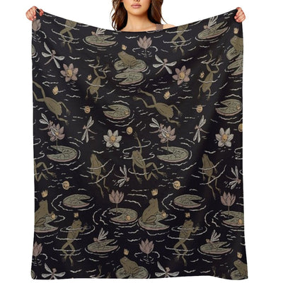 The Frog Prince Anti-pilling Throw Blanket