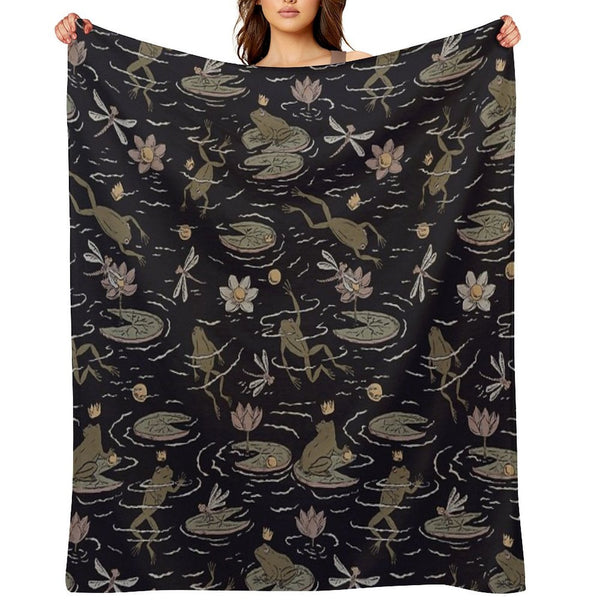 The Frog Prince Anti-pilling Throw Blanket