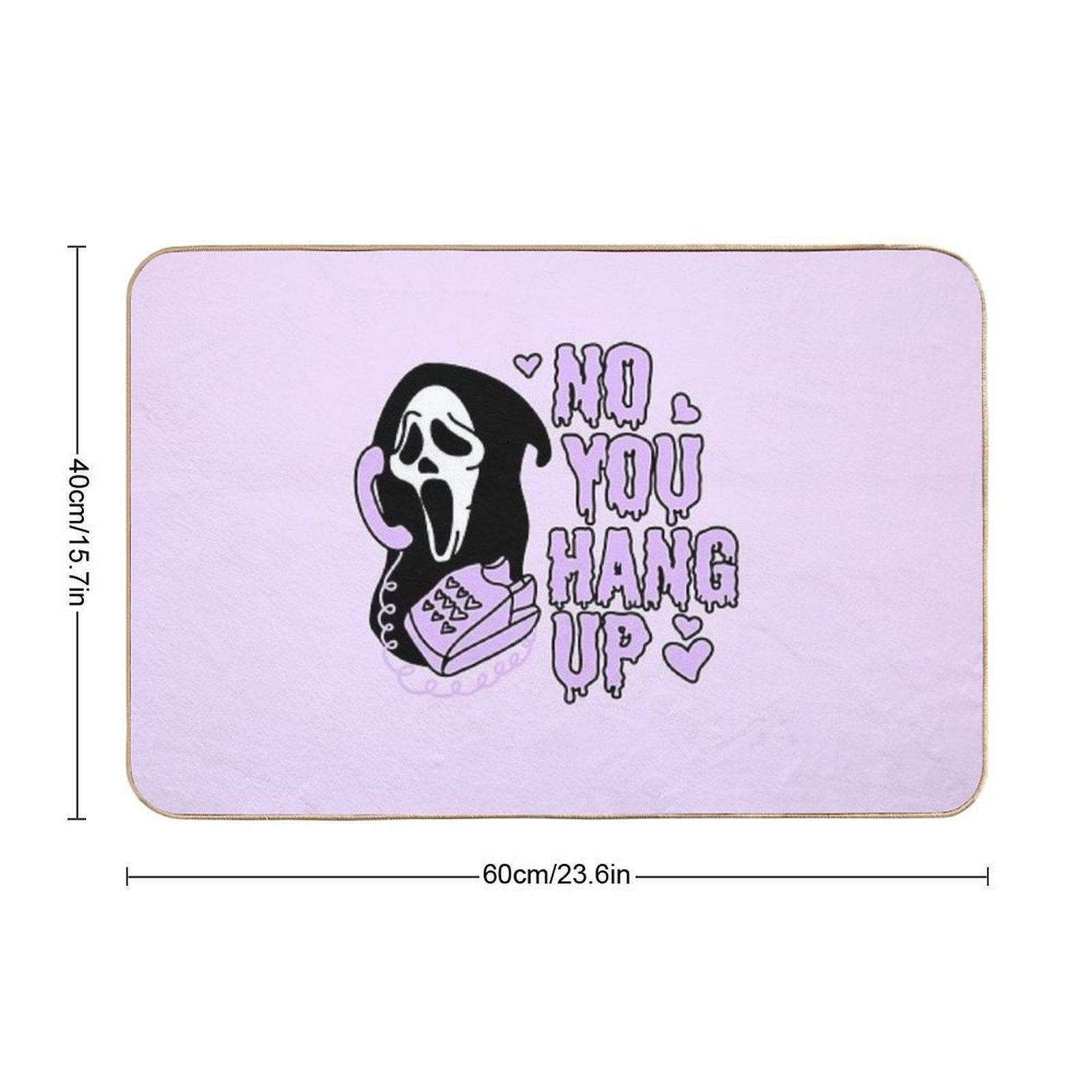 Ghostface No You Hang Up  Valentines Halloween Bath Mat