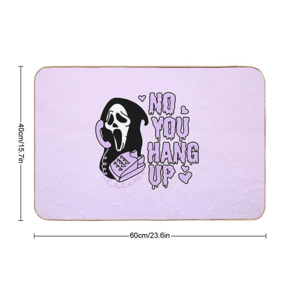 Ghostface No You Hang Up  Valentines Halloween Bath Mat