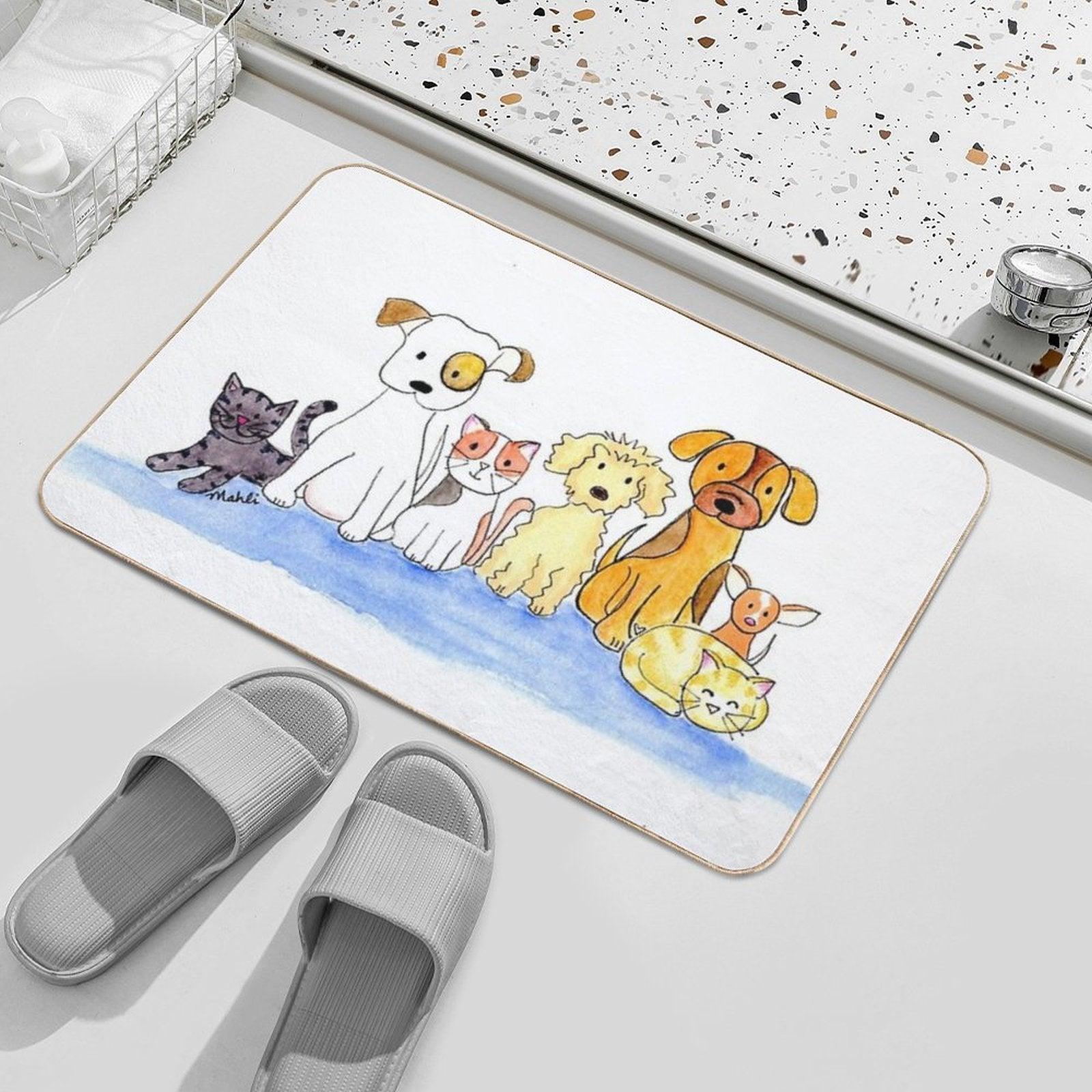Furry Friends Bath Mat