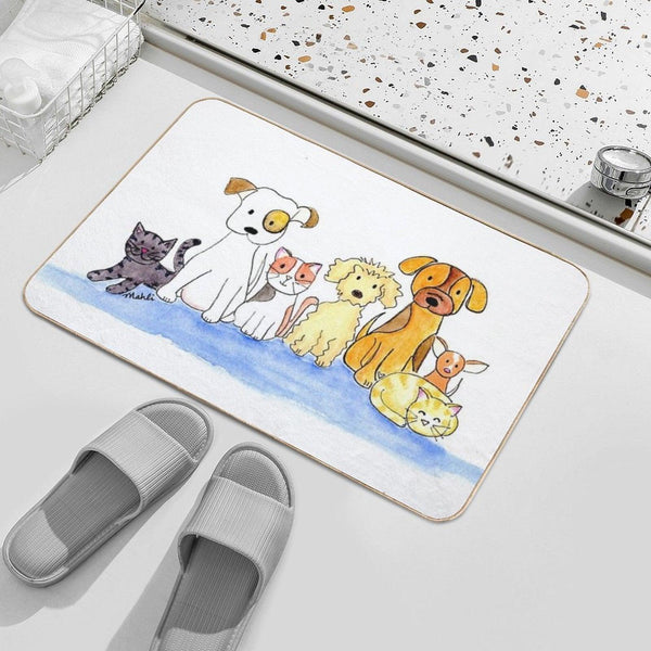 Furry Friends Bath Mat