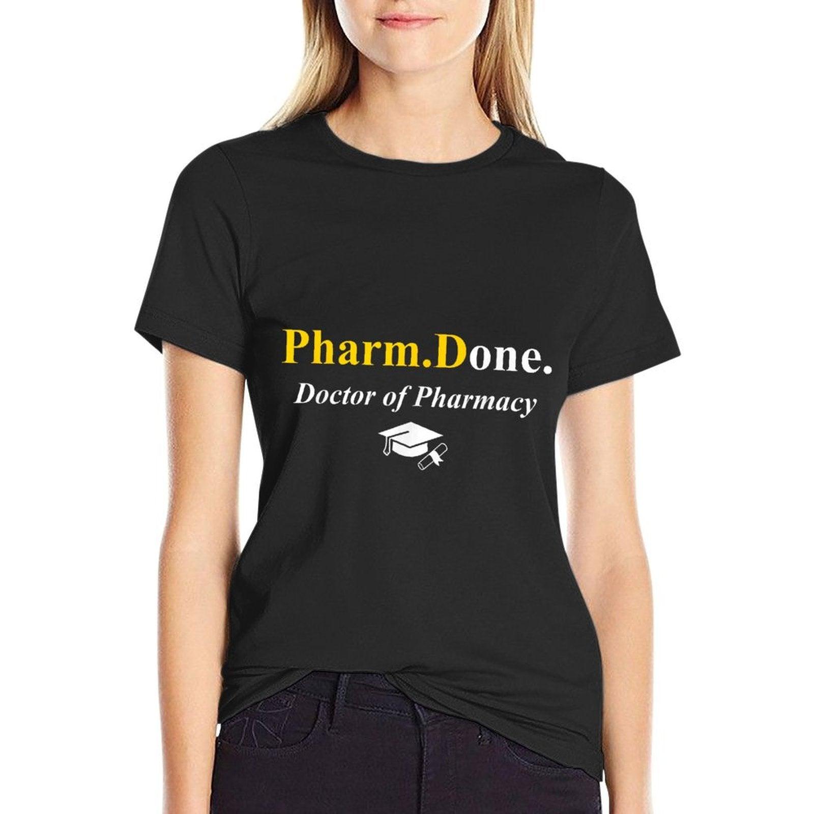 Pharm.Done. I'm Done Doctor Of Pharmacy PharmD Graduation T-Shirt
