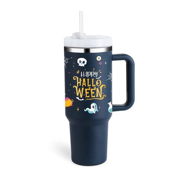 Thermal Mug 40oz Straw Coffee Insulation Cup With Handle BPA Free
