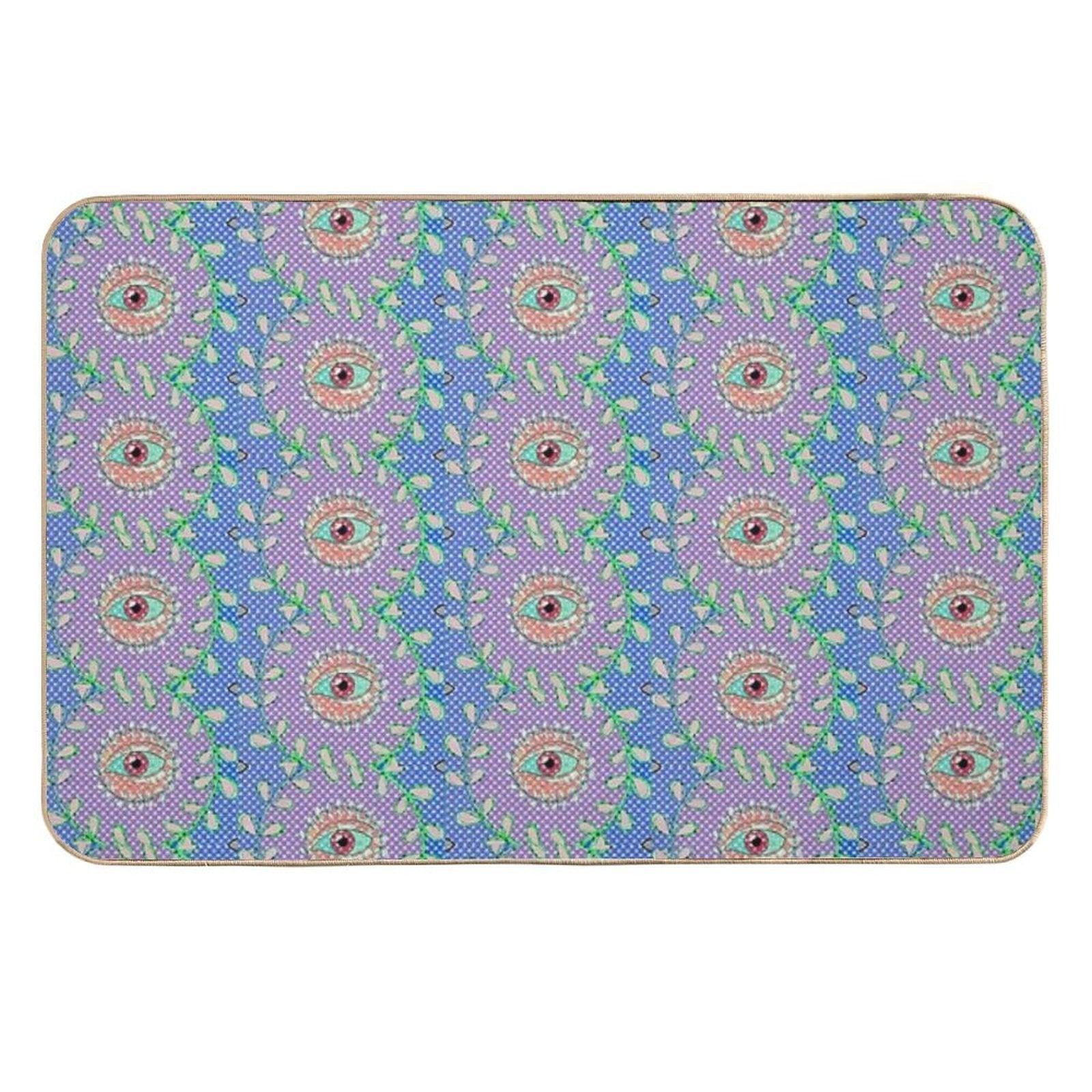 The Garden Sees All  Easy Maintenance Bath Mat