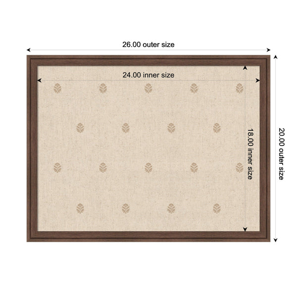 Pinboard Beige Botanical Block Print