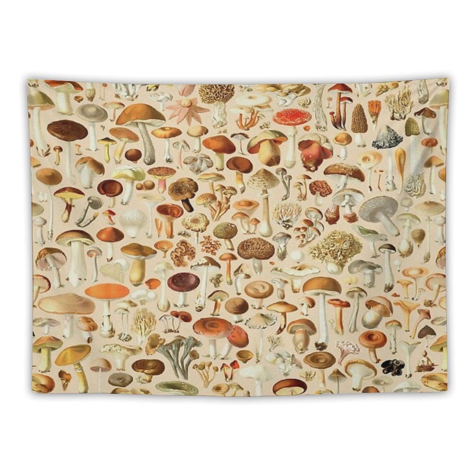 Vintage Mushroom Designs Collection Tapestry