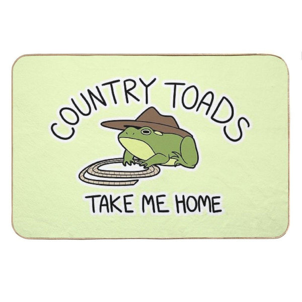 Country Toads Bath Mat