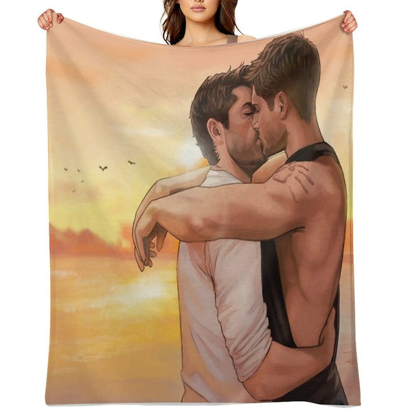Sunset Kiss 2021 Anti-pilling Throw Blanket