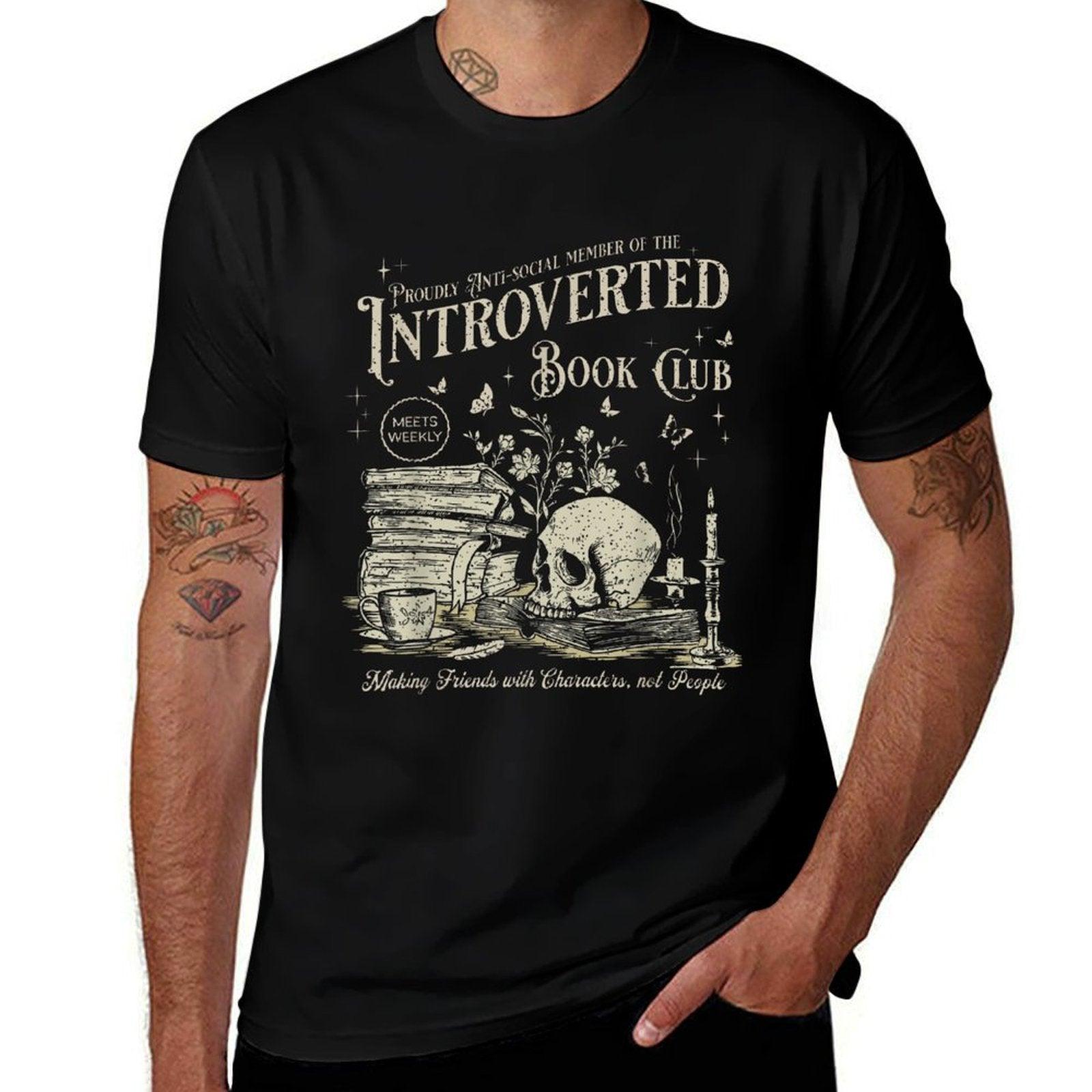 Retro Proud Anti Social Member Of Introverted Book Club  Affordable Price T-Shirt