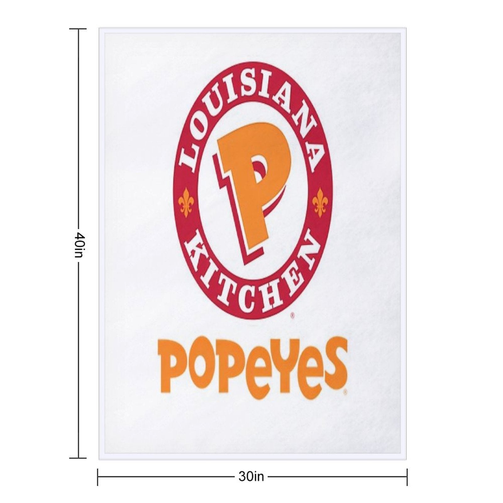 Popeyes Logo Eco-conscious Throw Blanket