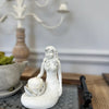 White Mermaid Resin Candle Holder
