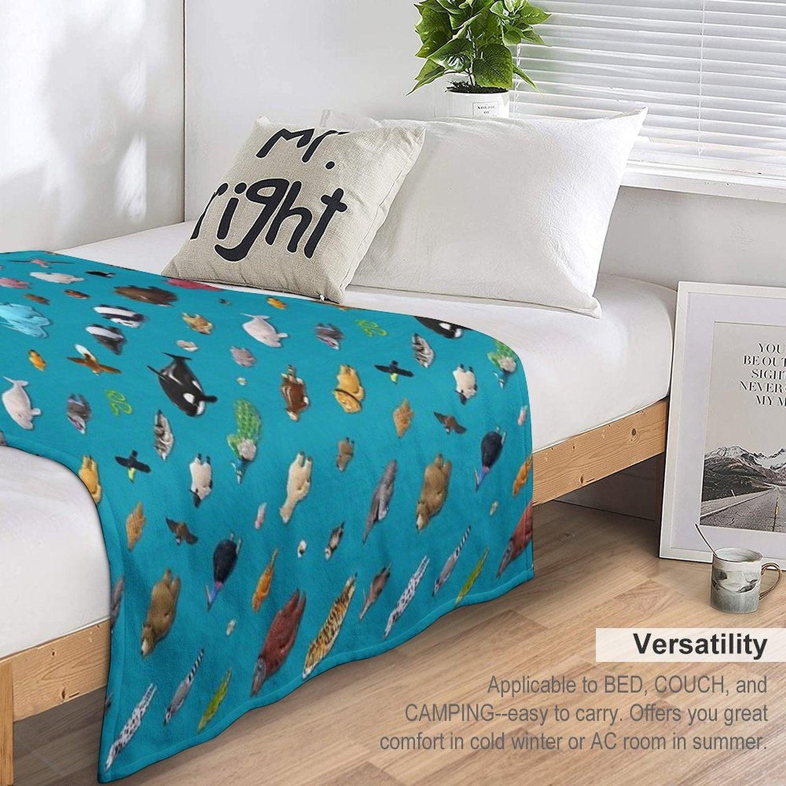 Sleeping Animals Throw Blanket