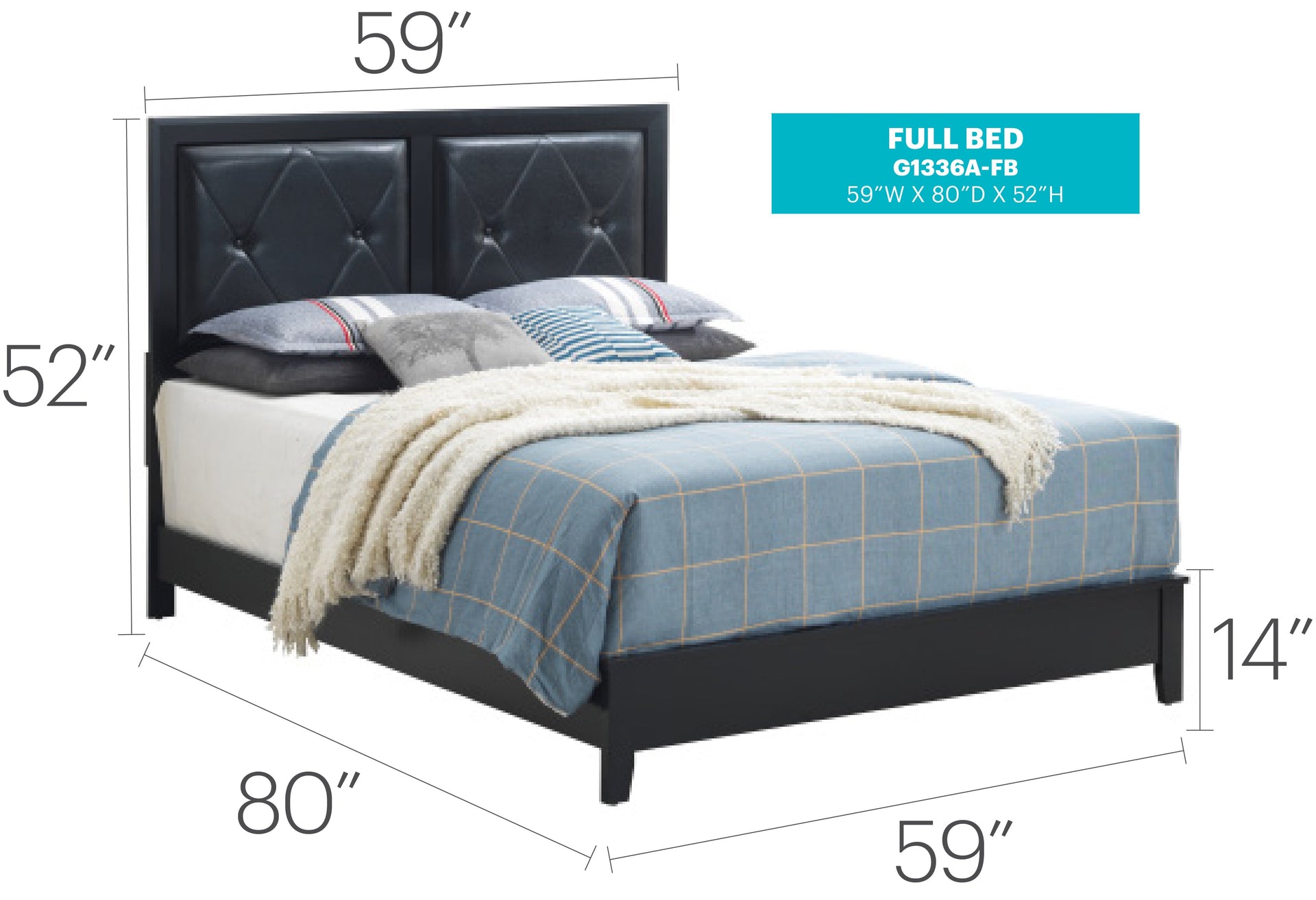 Elegant Transitional Bed Frame