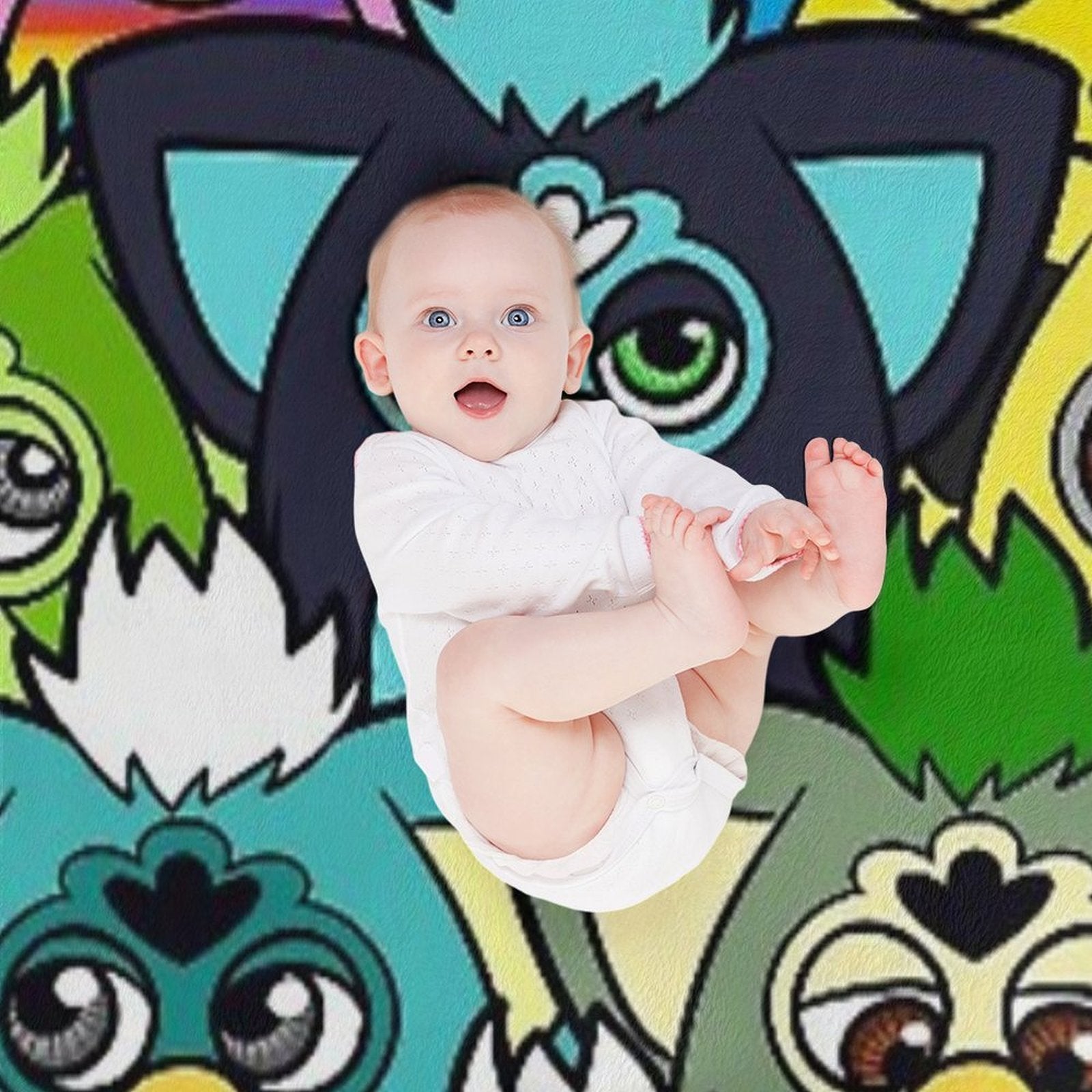 Group Furbys Eco-conscious Throw Blanket
