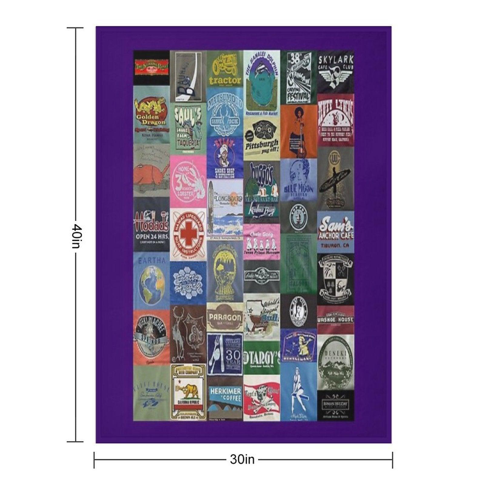Bella Swan's Eclipse T-shirt Quilt Replica  Twilight Saga Fanart Throw Blanket