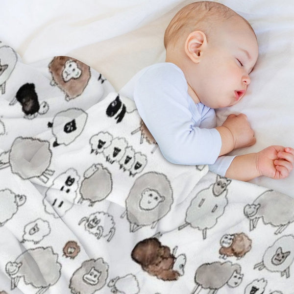 Sheep Travel-friendly Throw Blanket
