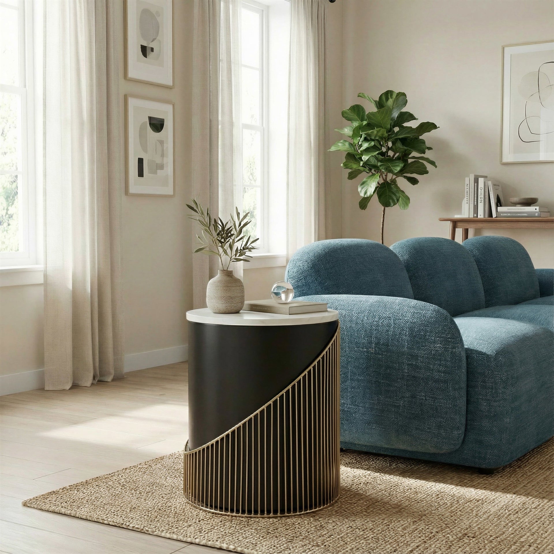 Tova Side Table Multicolor