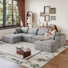 134" Cloud Sofa - Grey