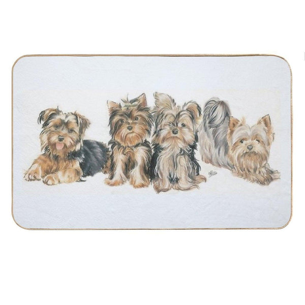 Yorkshire Terrier Puppies Bath Mat