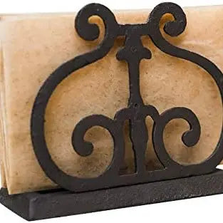 Rustic Cast Iron Napkin Holder-Cat