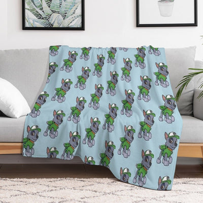 Paw Patrol Blanket, Mug, Shower Mat with Rocky! Plush Throw Blanket
