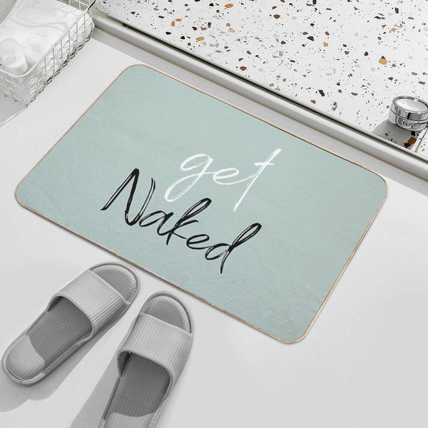 Get Naked Funny Bathroom Bath Mat
