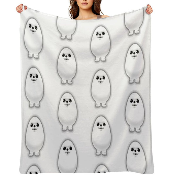 Eggdog Dog, Meme Pattern Sustainable Throw Blanket